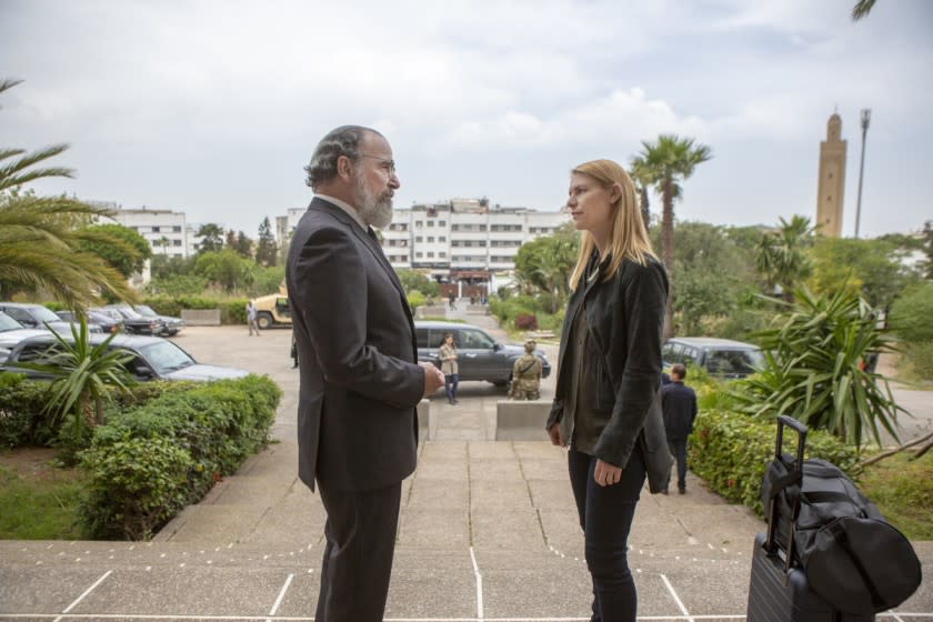 Mandy Patinkin and Claire Danes in the eighth and final season of "Homeland."