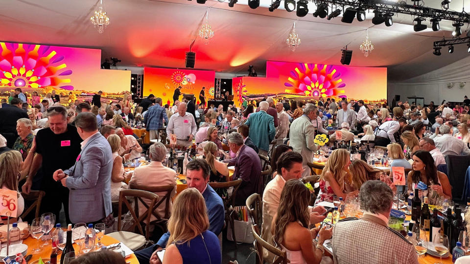 Attendees at the 2024 edition of the Naples Winter Wine Festival in Naples, Fla.