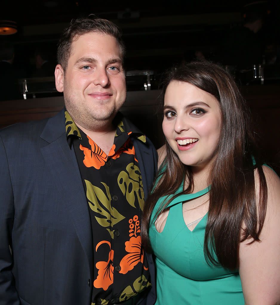 Beanie Feldstein and Jonah Hill