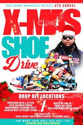 Mac "Dukie" Hopkins hopes to collect at least 100 pairs of shoes to donate to Montgomery children in need.