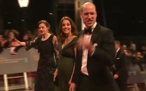 The Duke and Duchess of Cambridge arriving - Credit: Bafta