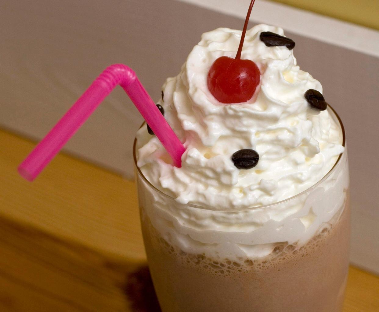 milkshake straw ice cream