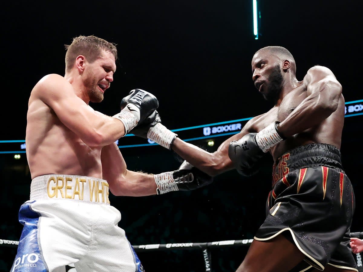 David Light (left) lost to Lawrence Okolie on points in March (Getty Images)