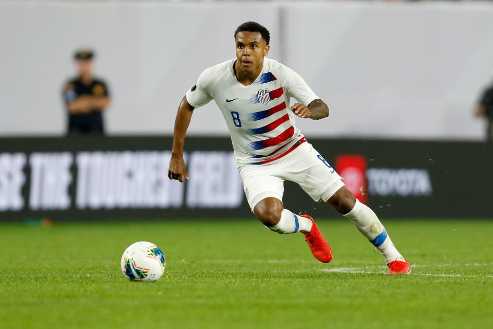 USMNT midfielder Weston McKennie is among the soccer players who have called for justice for George Floyd, an unarmed black man killed while in police custody in Minnesota. (Kirk Irwin/Getty Images)