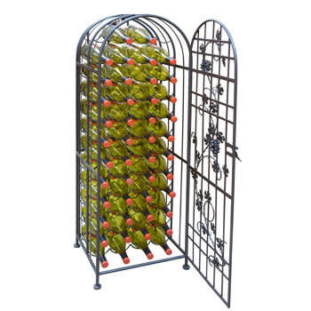 <a href="http://www.costco.com/Epicureanist-60-bottle-Grapevine-Wine-Jail.product.100130435.html" target="_blank">Epicureanist 60-bottle Grapevine Wine Jail</a>, $219.99