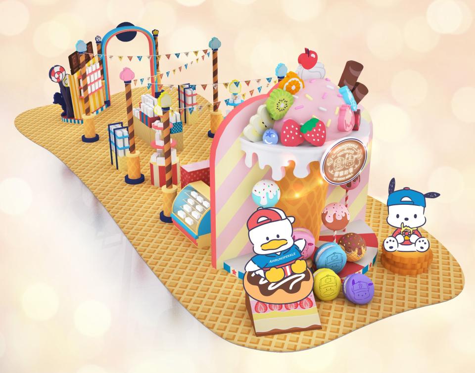 Sanrio的AP鴨及PC狗2大角色將於5月上旬至6月5日登陸YOHO MALL，設有4大甜品區、精品店、美食市集。