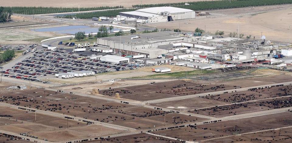 Tyson Foods operates this beef processing plant near Wallula, Wash., southeast of the Tri-Cities.