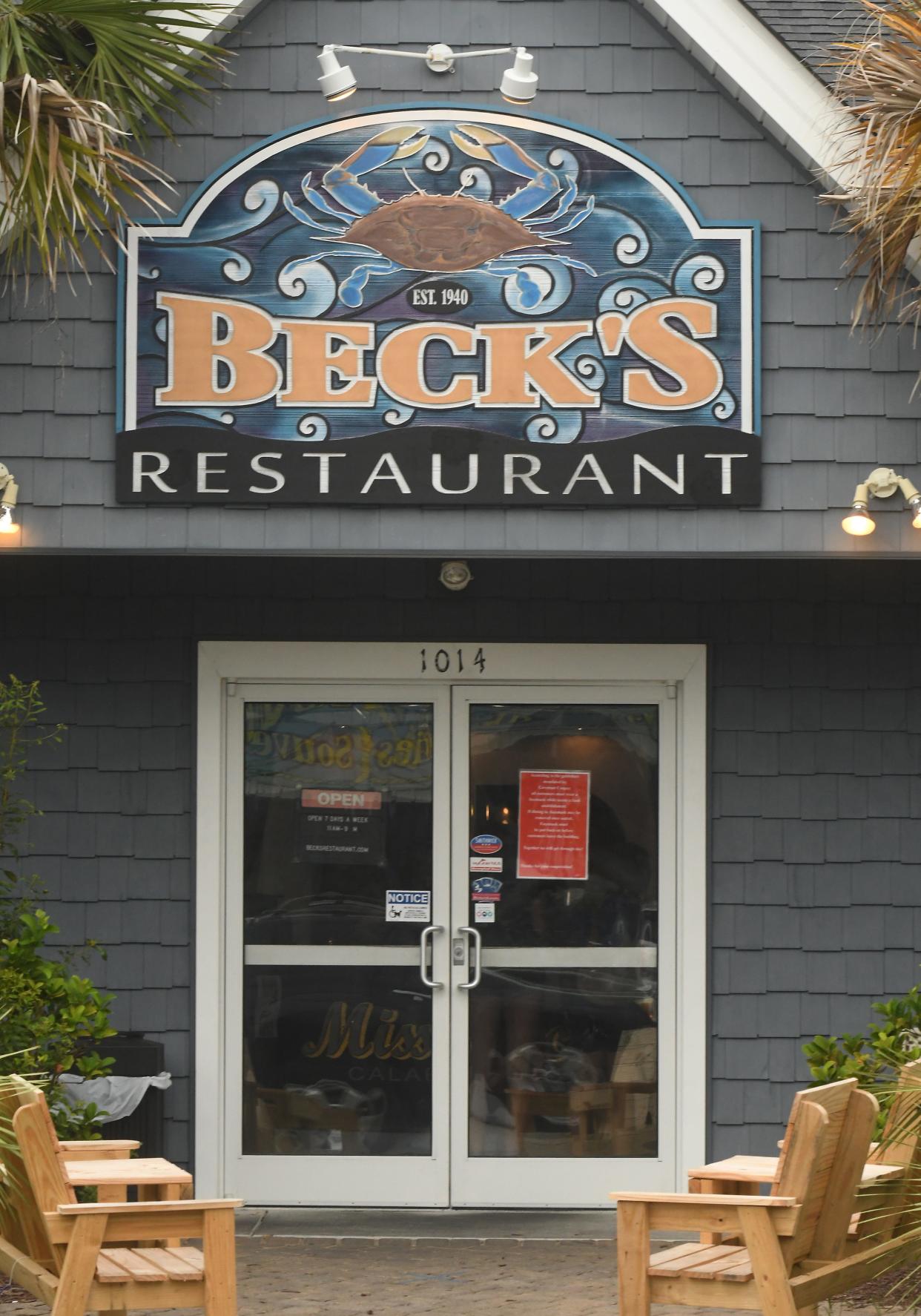Beck's The Old Original Calabash Restaurant started in 1940 in Calabash, N.C. Saturday Aug. 1, 2020.