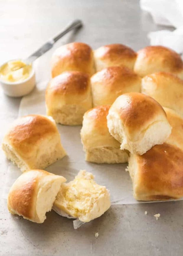 <p>No stand mixer, no knead, no special equipment required.</p><p><strong>Get the recipe: <a href="https://www.recipetineats.com/soft-no-knead-dinner-rolls/" rel="nofollow noopener" target="_blank" data-ylk="slk:Soft No-Knead Overnight Dinner Rolls;elm:context_link;itc:0;sec:content-canvas" class="link ">Soft No-Knead Overnight Dinner Rolls</a></strong></p><p>Recipe Tin Eats</p>