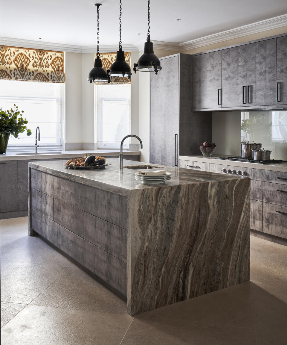 Shake up a contemporary kitchen with diagonal tiling