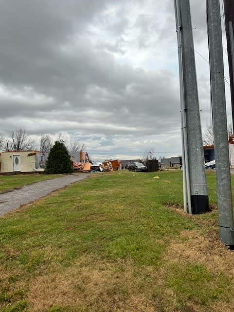 Storm damage along Tylertown Road in Clarksville (Courtesy: Kerianna Mullins)