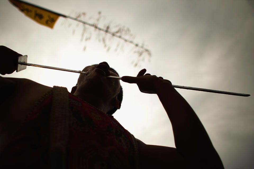 Devotees Self Mutilate During Phuket Vegetarian Festival