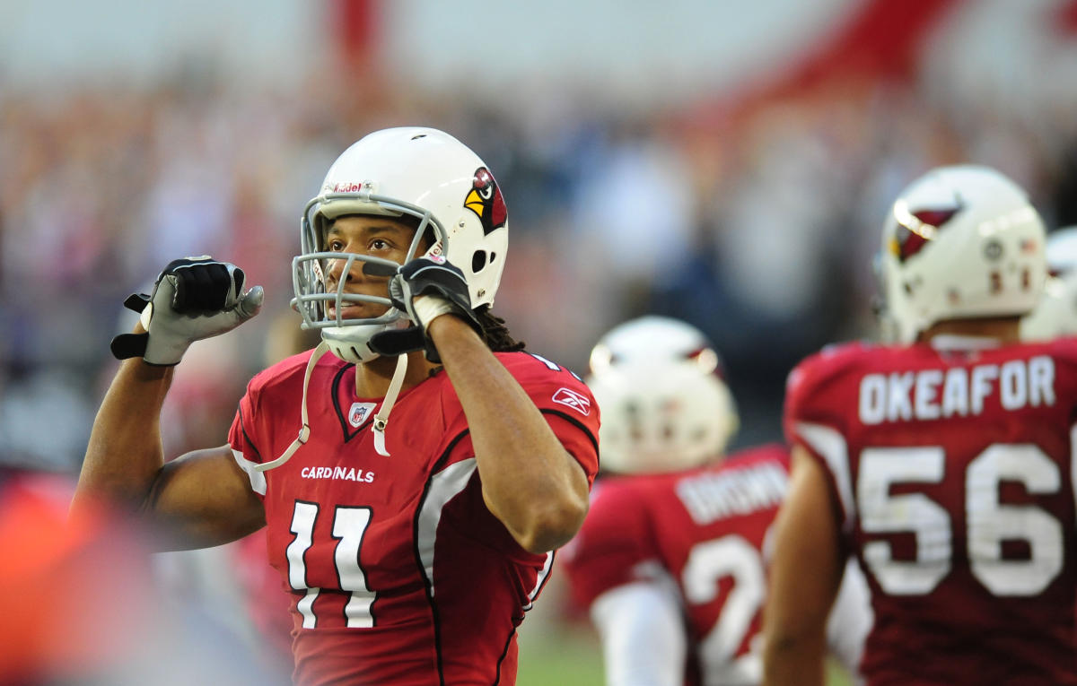 Cardinals' Larry Fitzgerald shares life message with Diamondbacks