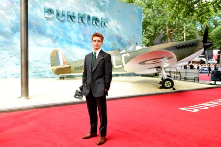 The Bolton News: Tom Glynn-Carney at the premier of Dunkirk