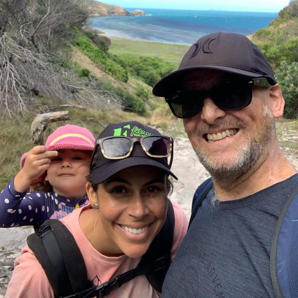 Celebrity chef Matt Golinski with family