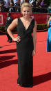 Two-time Paralympian swimmer Jessica Long may need to hop back in the pool to cool off after scorching the red carpet in this long-cut black gown. (Photo by Frazer Harrison/Getty Images)