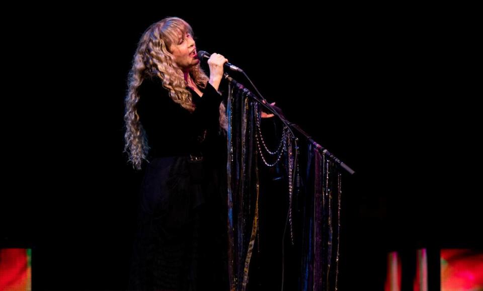 Stevie Nicks weaves her magical spell on the crowd as she performs at Raleigh, N.C.’s PNC Arena, Friday night, May 12, 2023.