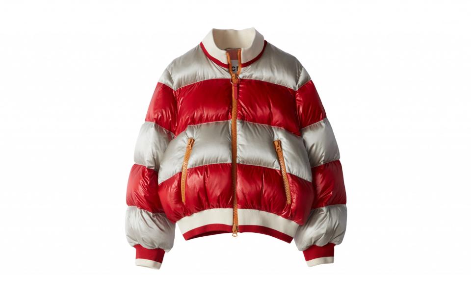 <p>Forget summer. Brands are already starting to release their pre-fall collections. Jonny Johansson’s Acne is your go-to destination for great jackets from stripy padded bombers to the best in shearling.<br><a rel="nofollow noopener" href="http://www.acnestudios.com/uk/en/home" target="_blank" data-ylk="slk:acnestudios.com;elm:context_link;itc:0;sec:content-canvas" class="link "><i>acnestudios.com</i></a> </p>