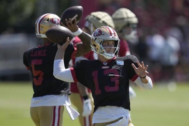 49ers QB Brock Purdy returns to practice for the first time since elbow  surgery