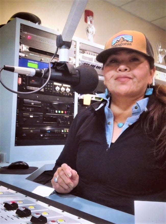 Farmington poet and painter Venaya Yazzie serves as the host of "Native Voices," a program focusing on issues related to Native artists that airs each month on KSJE-FM in Farmington.