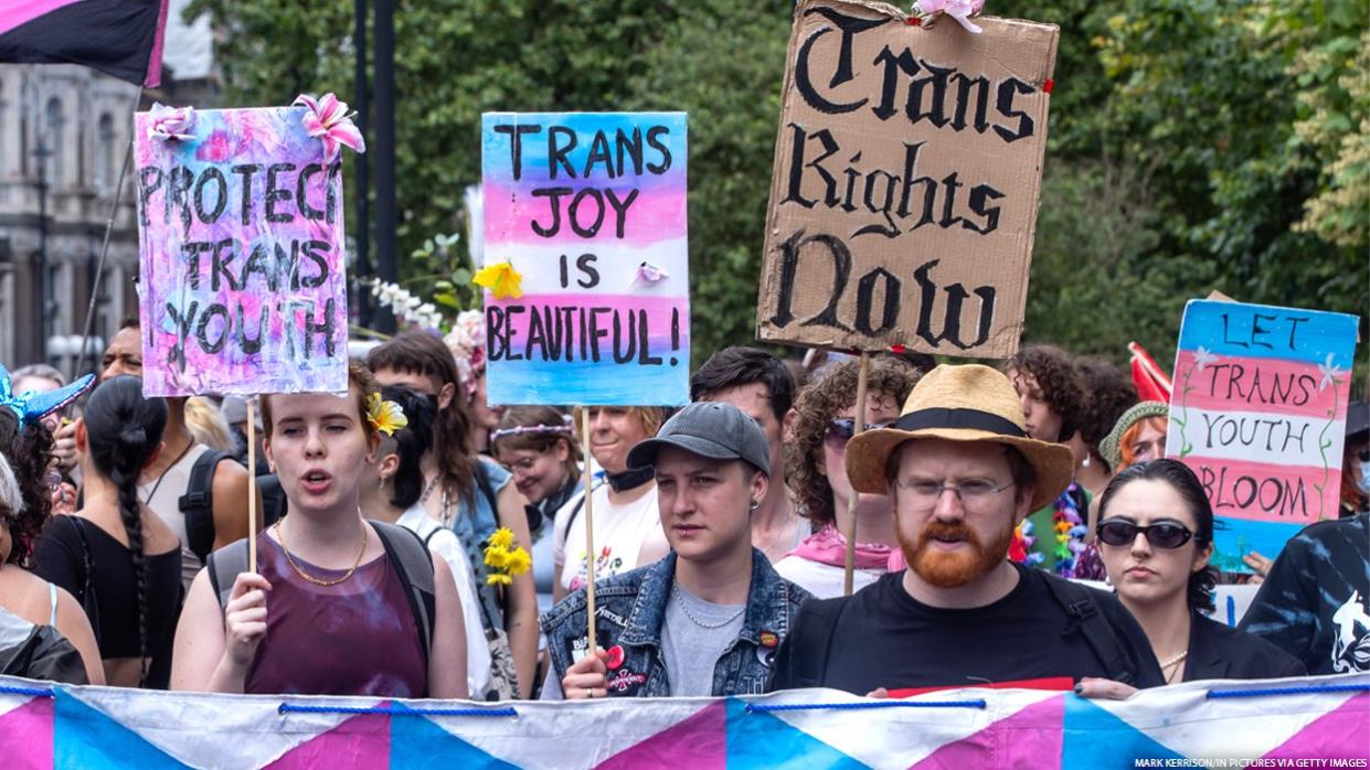 Transgender rights protesters