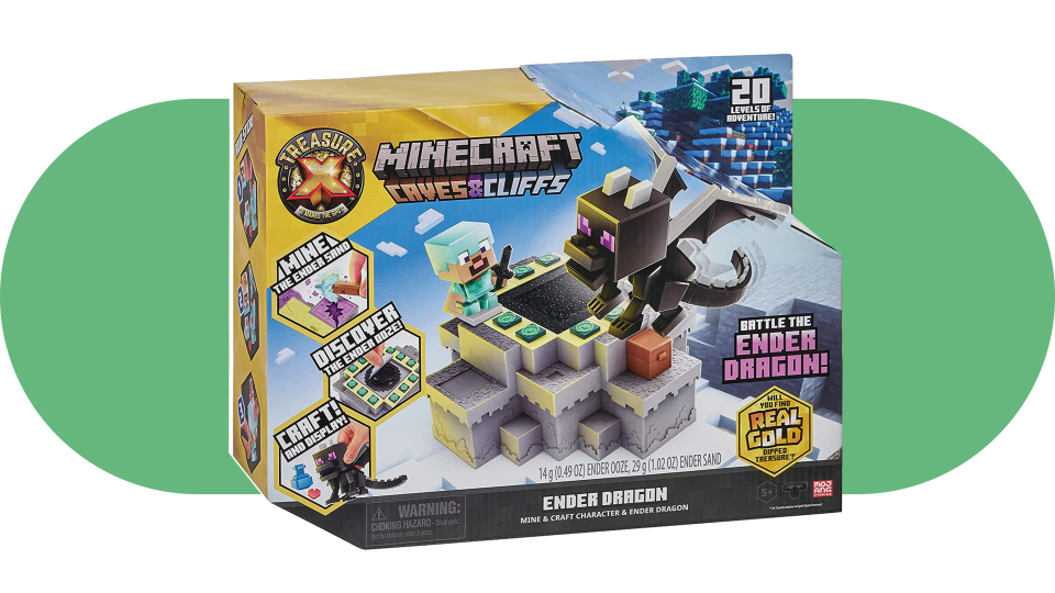 Minecraft toys for kids: A Treasure-X and Minecraft combo game