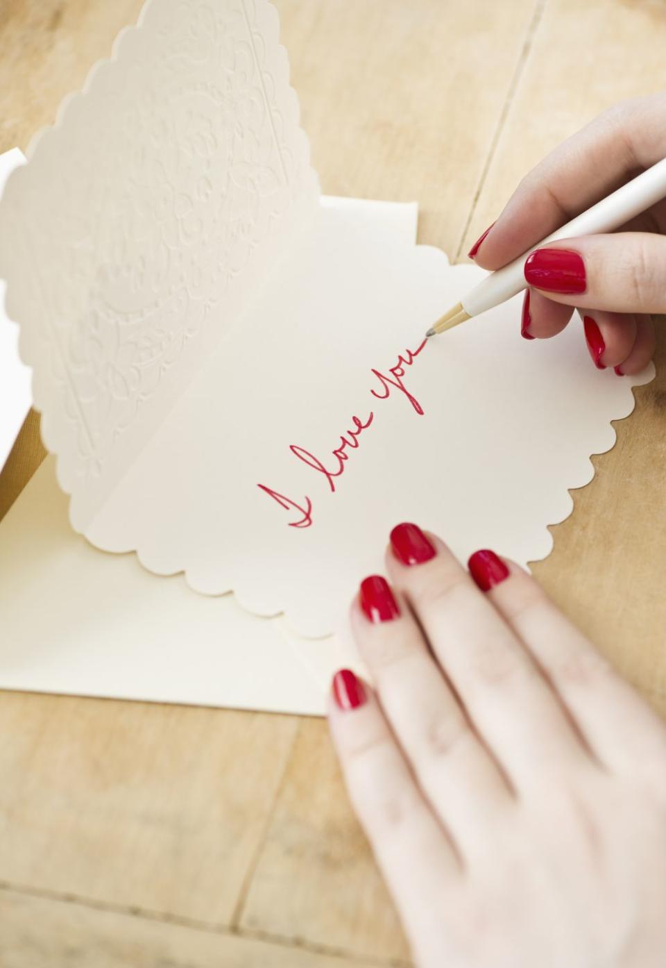 14) Write a love letter.