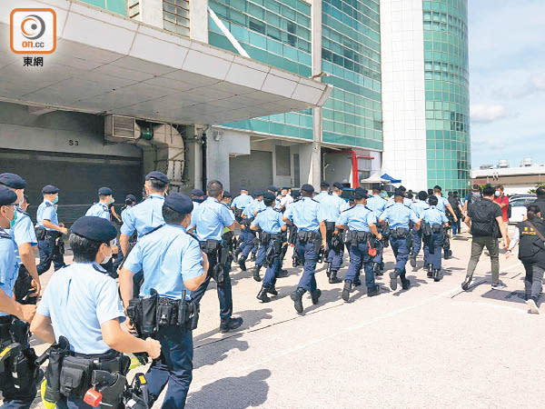 警方國安處去年8月搜查將軍澳壹傳媒大樓。