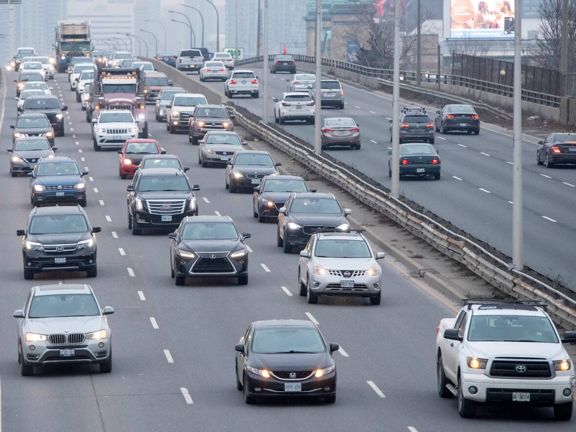 A new report from The Atmospheric Fund says carbon emissions in the Greater Toronto and Hamilton Area are returning to pre-pandemic levels. The report names buildings and transportation as the top two contributing factors. (Frank Gunn/The Canadian Press - image credit)