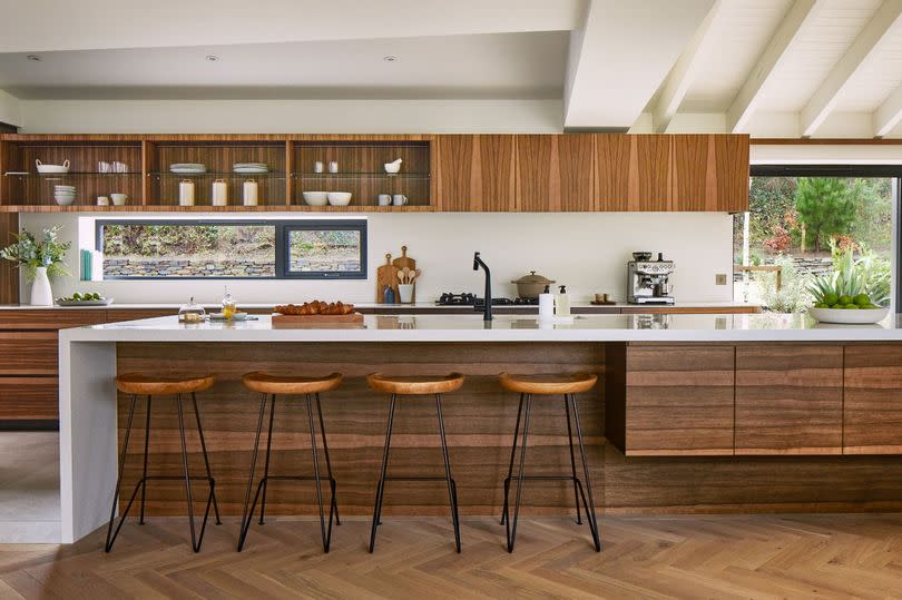 The kitchen in side the £3m Omaze dream home