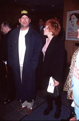 Bruce Willis and Frances Fisher at the Beverly Hills premiere of Universal's Mercury Rising