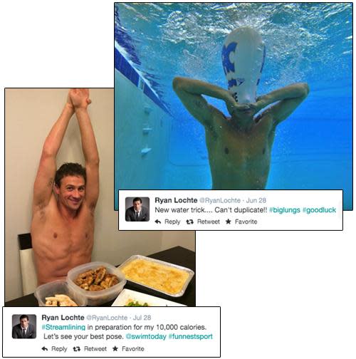 Photos and tweets from Ryan Lochte