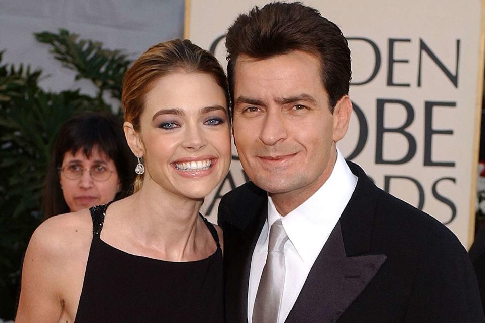 <p>Gregg DeGuire/WireImage</p> Denise Richards and Charlie Sheen in 2002