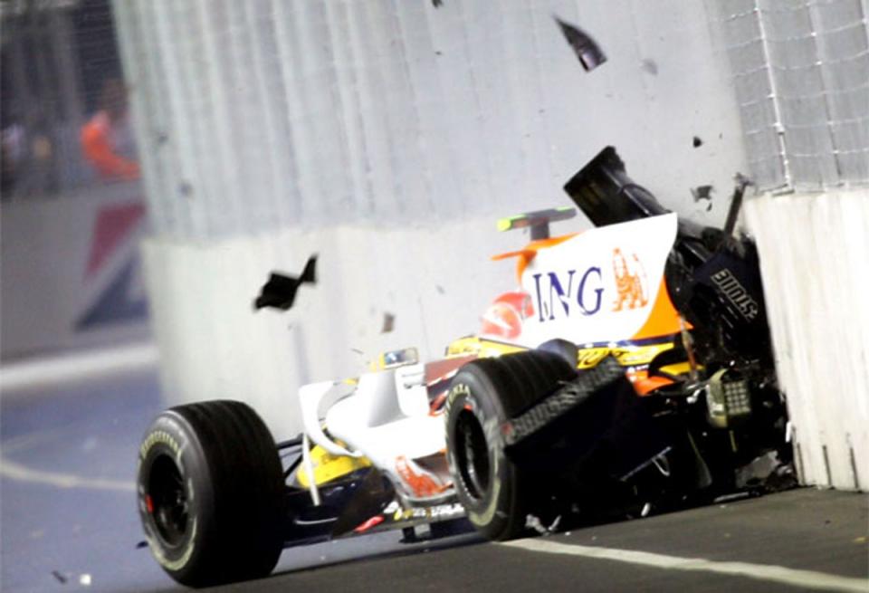 ‘Crashgate’ rocked the sport when it was uncovered that Nelson Piquet Jr deliberately crashed in Singapore (PA)