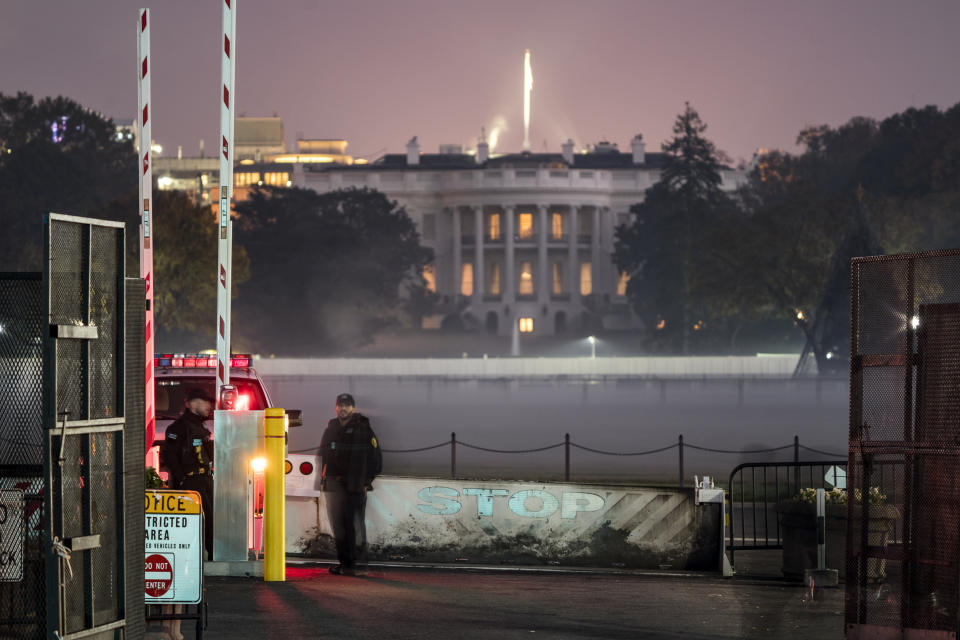 The White House in Washington, is seen early Sunday, Nov. 8, 2020, the morning after incumbent President Donald Trump was defeated by his Democratic challenger, President-elect Joe Biden. (AP Photo/J. Scott Applewhite)