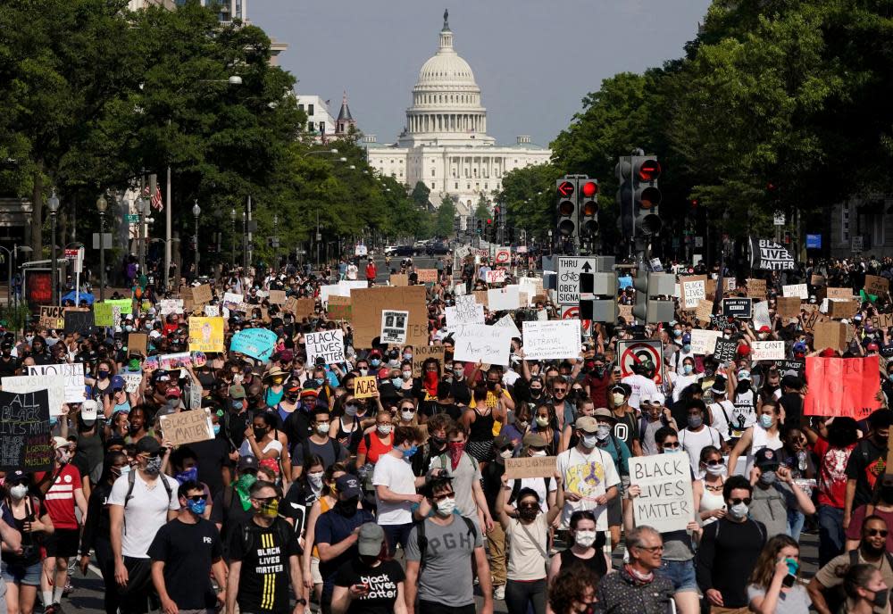 <span>Photograph: Joshua Roberts/Reuters</span>