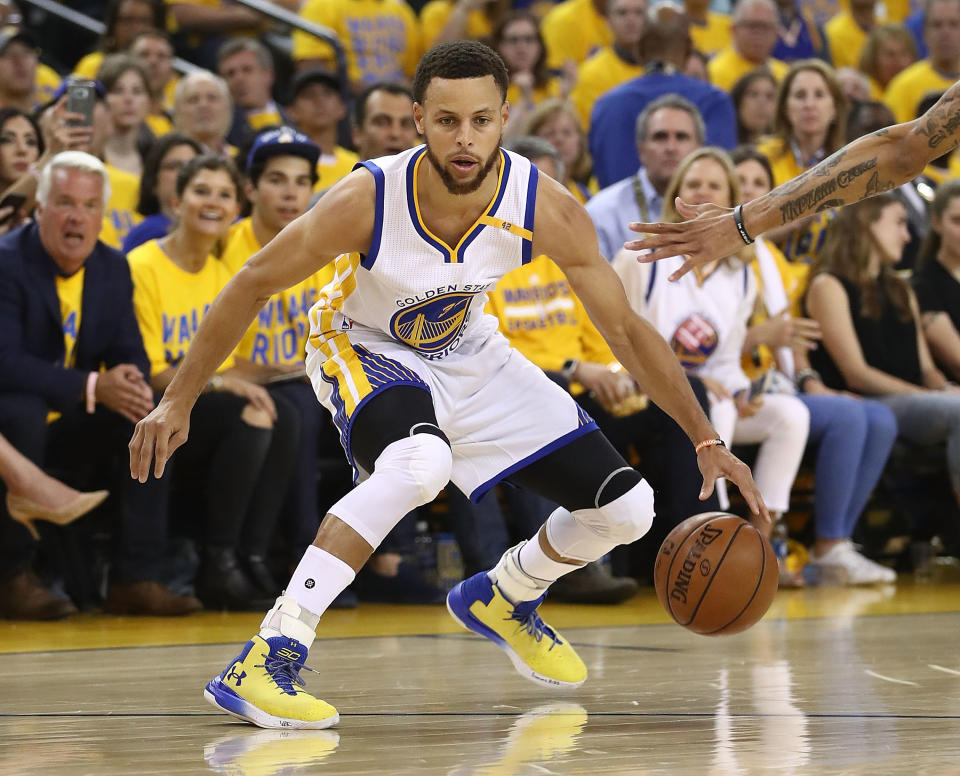 Stephen Curry has been a top-four fantasy player in each of the past five seasons. (Photo by Ezra Shaw/Getty Images)