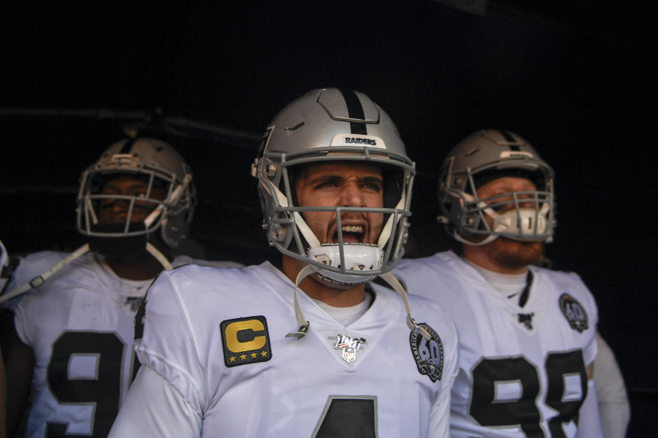 Derek Carr is tired of being disrespected and is tired of people underestimating his team. (Photo by AAron Ontiveroz/MediaNews Group/The Denver Post via Getty Images)