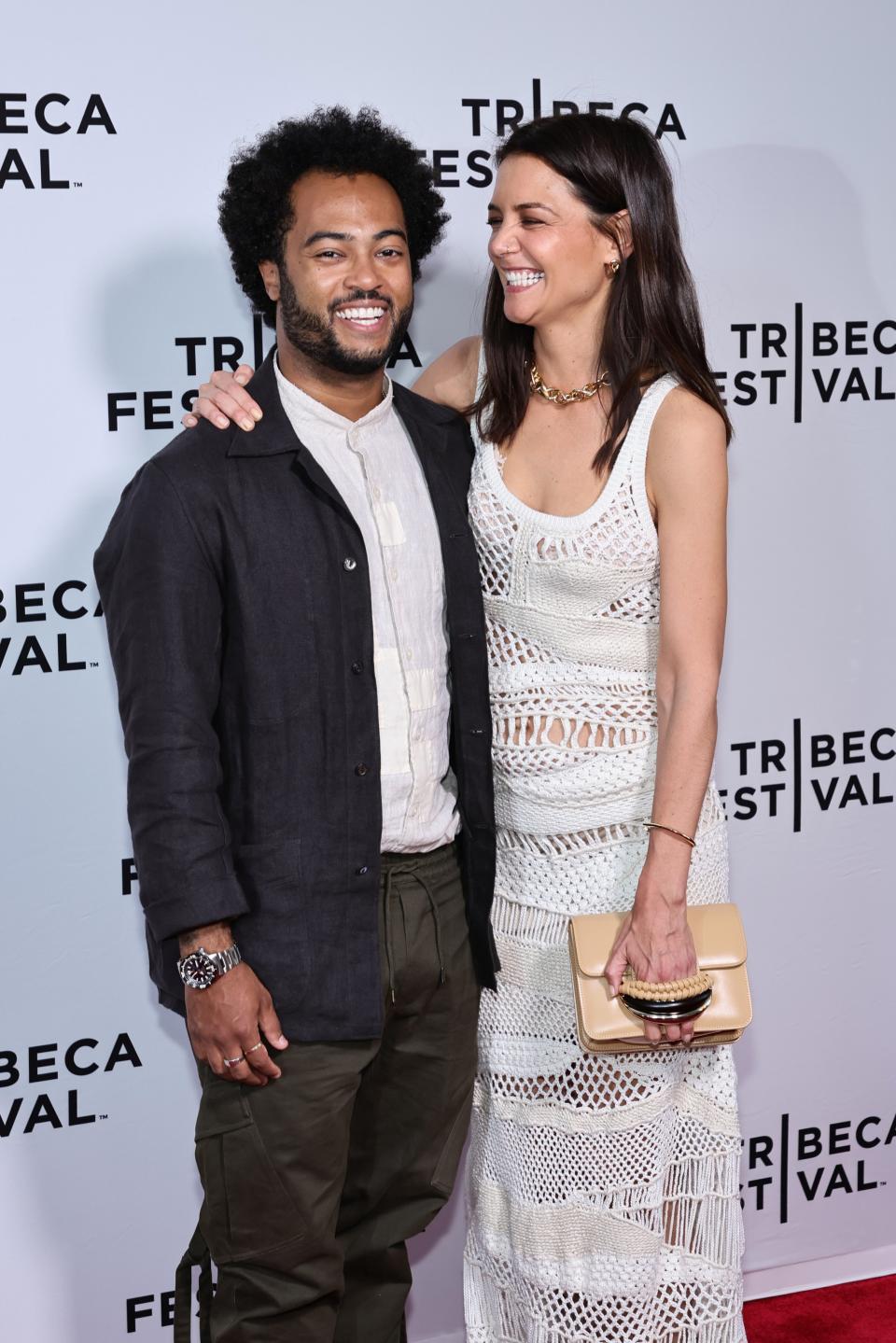 Bobby Wooten III and Katie Holmes (Theo Wargo / Getty Images)