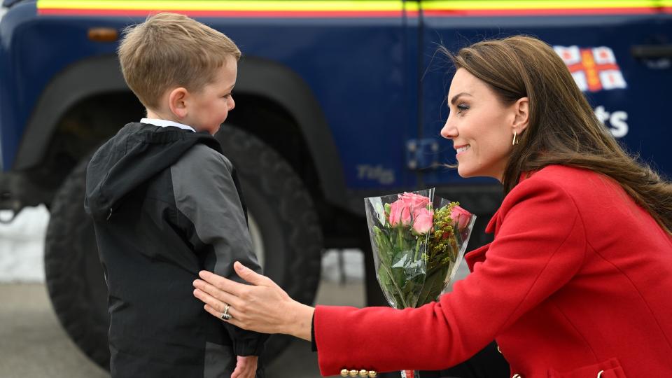 Kate Middleton meets a young prince charming