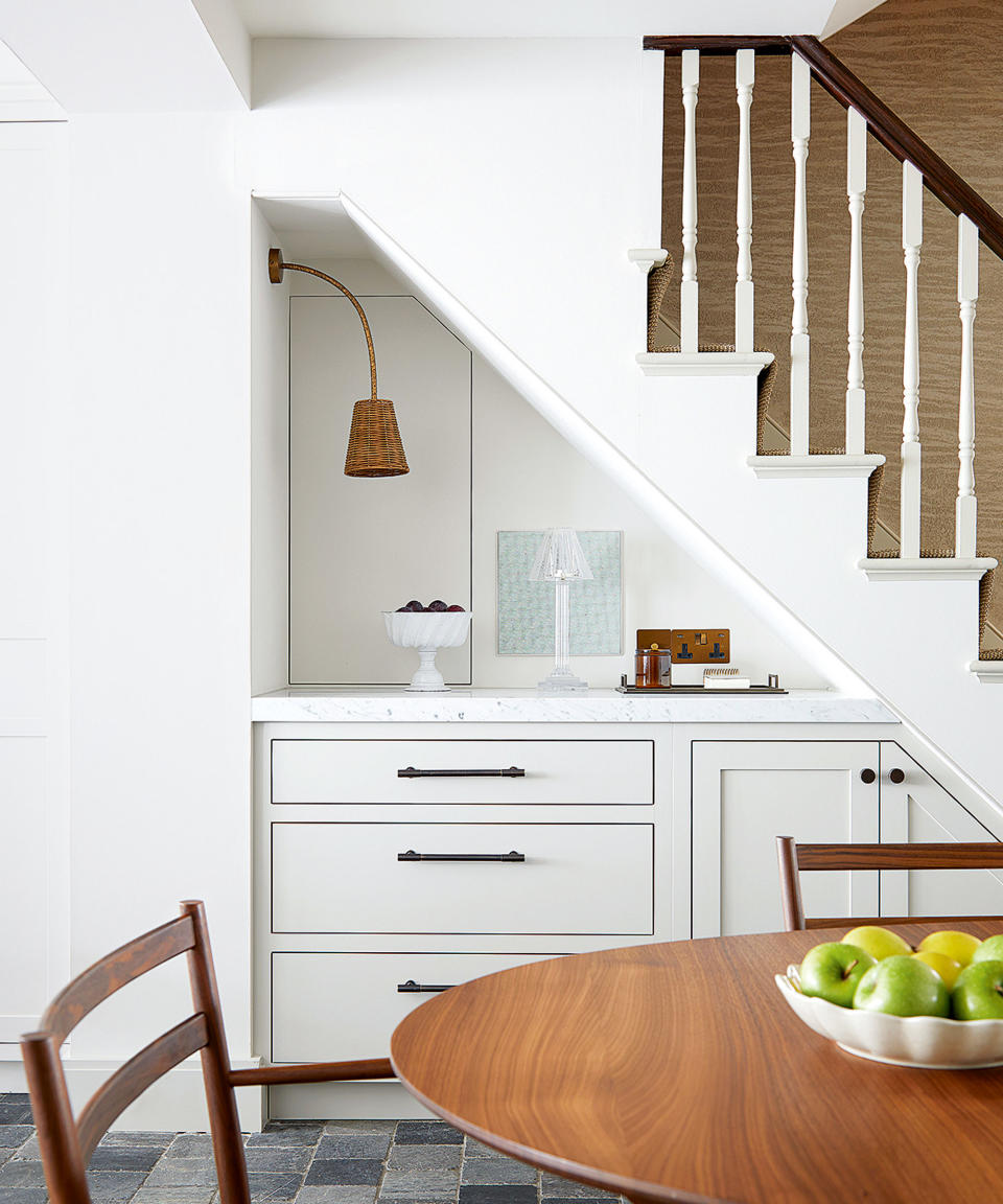 Storage ideas under stairs Future library