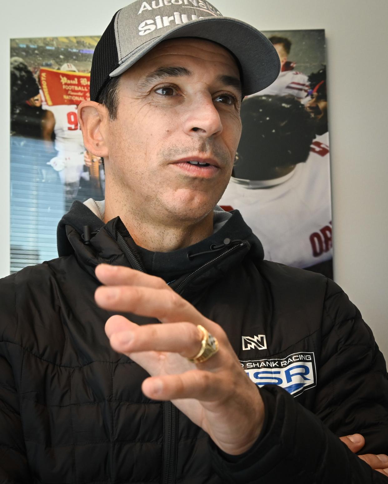 Four-time Indianapolis 500 winner Helio Castroneves was in Milwaukee Wednesday and Thursday to take part in the title sponsorship announcement for the return of of IndyCar to the Milwaukee Mile with the Hy-Vee 250s Aug. 31 and Sept. 1.