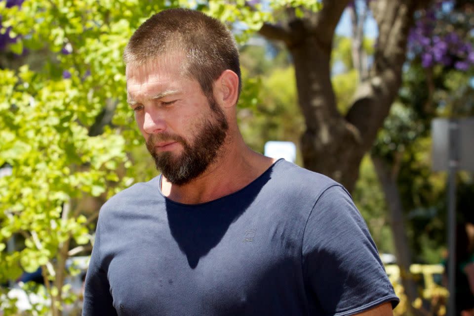 Ben Cousins will spend a year behind bars. Photo: AAP