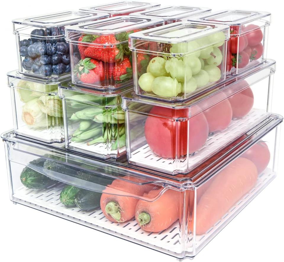 Pomeat 10 Pack Fridge Organizer