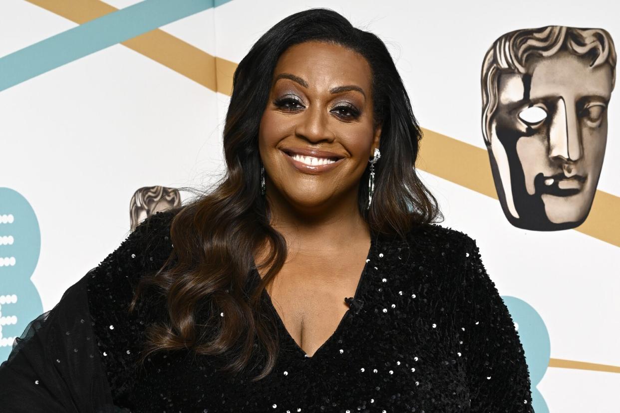 Alison Hammond attends the EE BAFTA Film Awards 2023 at The Royal Festival Hall