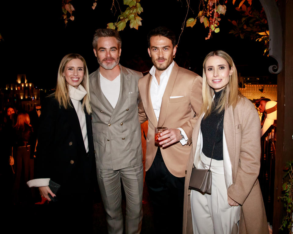 Carolina Cucinelli, Chris Pine, Riccardo Stefanelli, Camilla Cucinelli