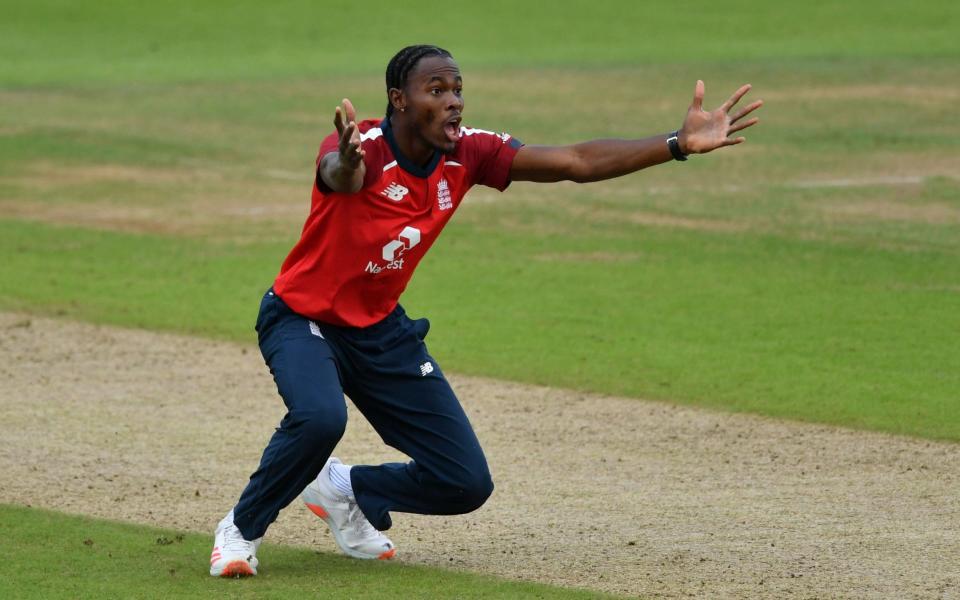 Jofra Archer in action for England - POOL VIA REUTERS