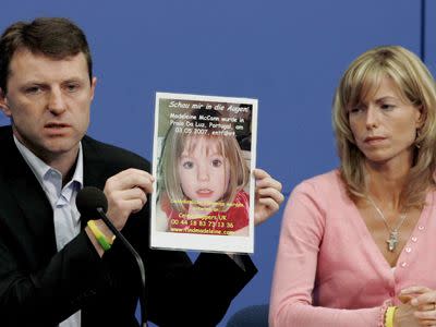 Kate and Gerry McCann (pictured) Photo: Supplied