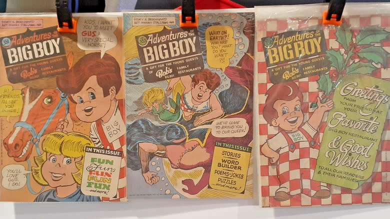 three big boy comic books