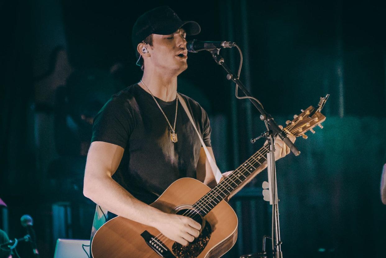 Parker McCollum performs at Concrete Street Amphitheater.